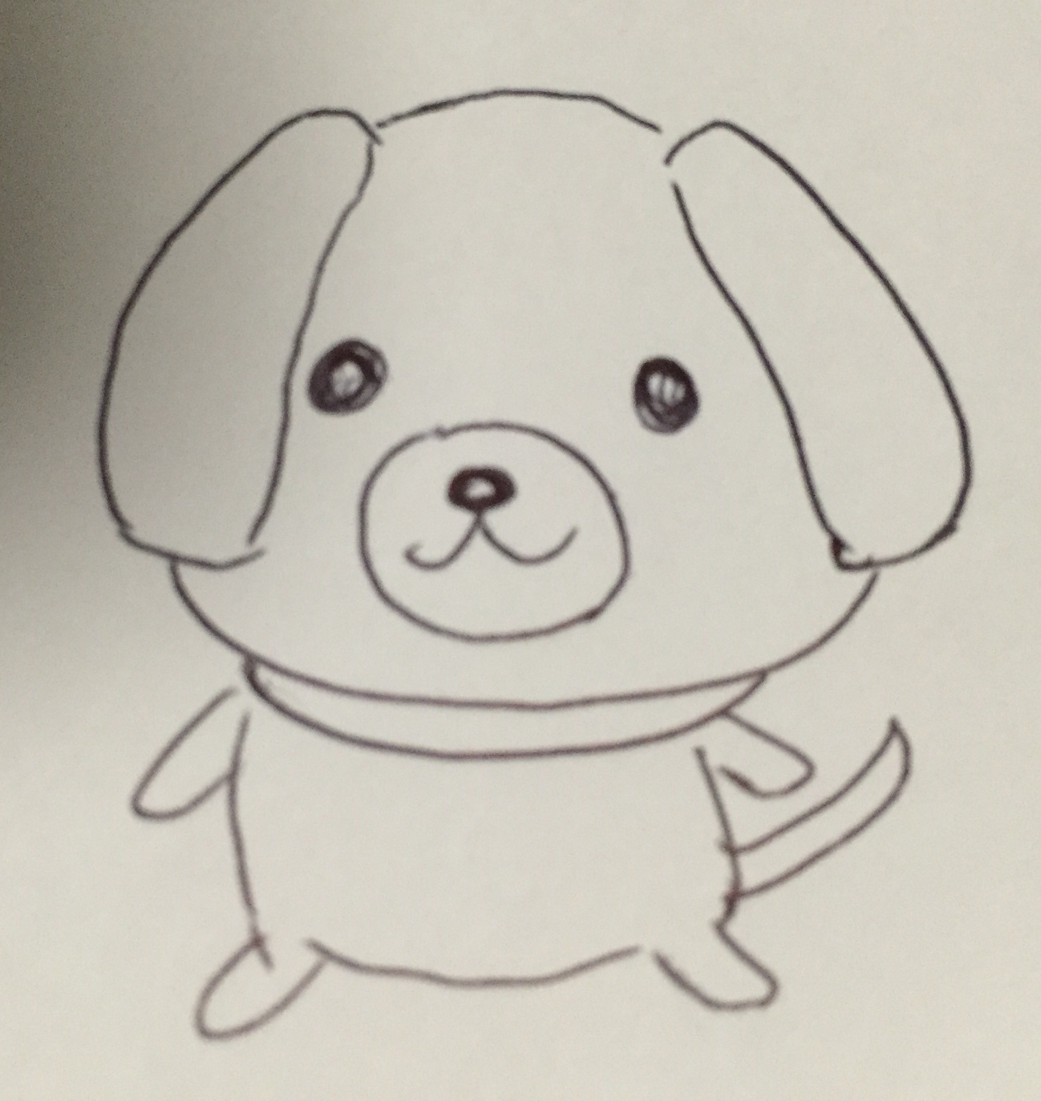 年賀状18戌年 犬 のイラストの描き方 手作りで可愛い絵を描く方法を考えてみた